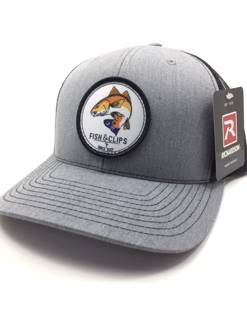 Heather Grey Redfish Trucker SS Cap