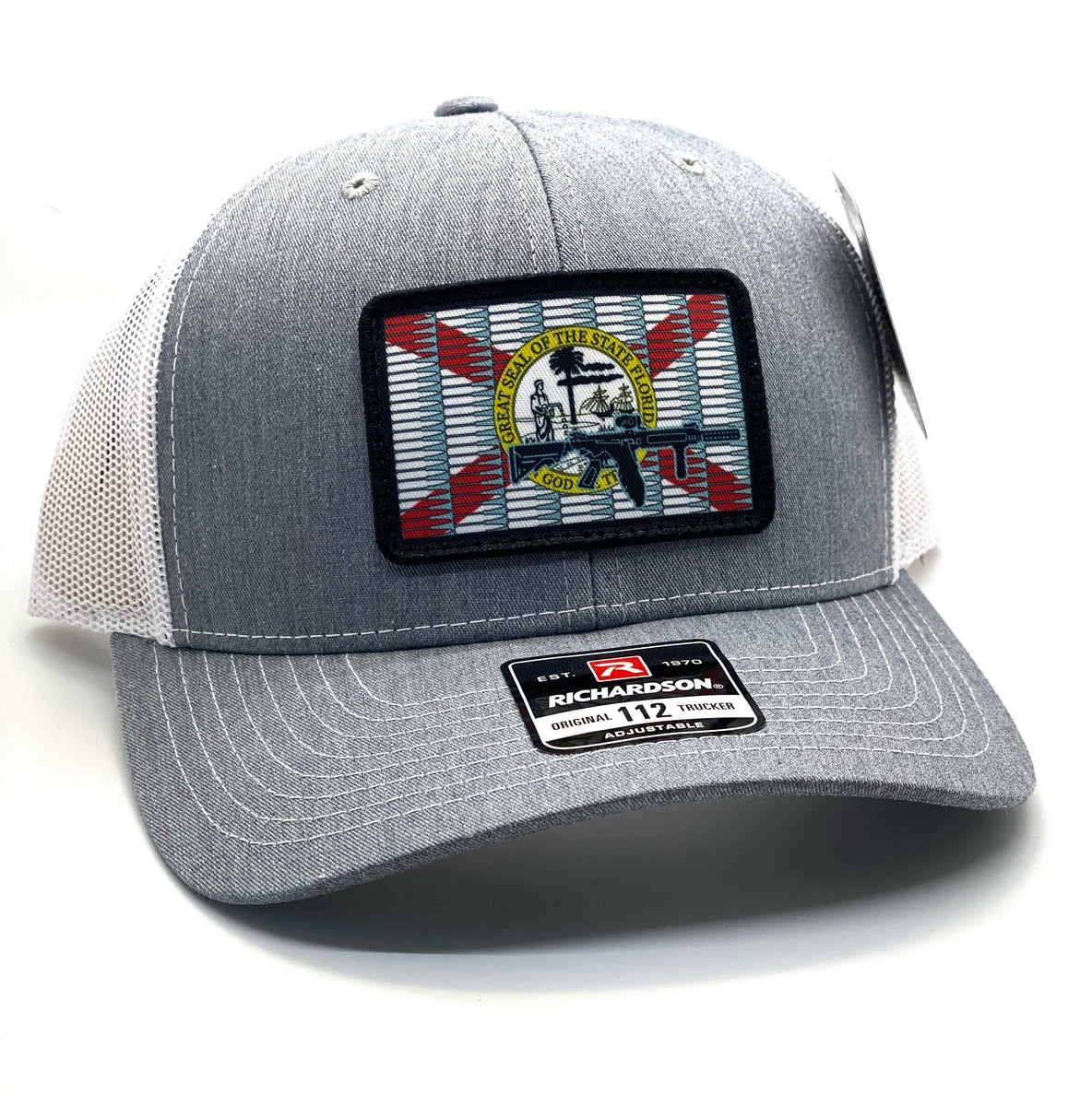 TX 5.56 Flag PVC Patch Hat Heather Grey – Fish & Clips